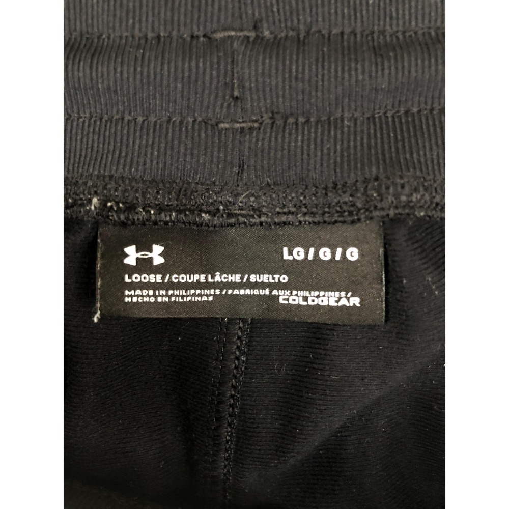 Under Armour Jogger Mens Size L (31x30) Black Loose Sweatpants - Picture 6 of 13